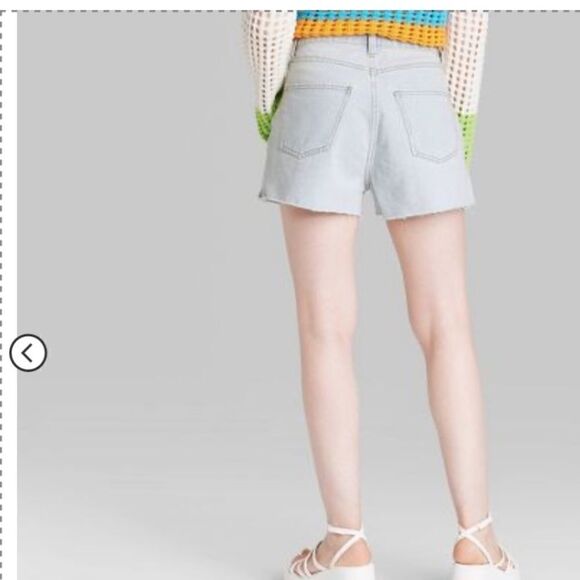 Women's High-Rise Cutoff Jean Shorts - Wild Fable™ light wash - Picture 11 of 12